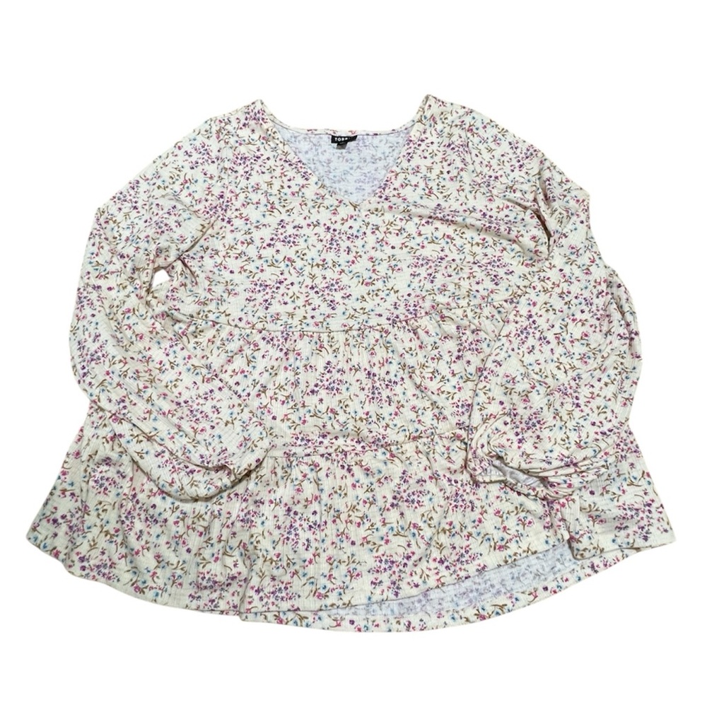 Floral Peplum Tee